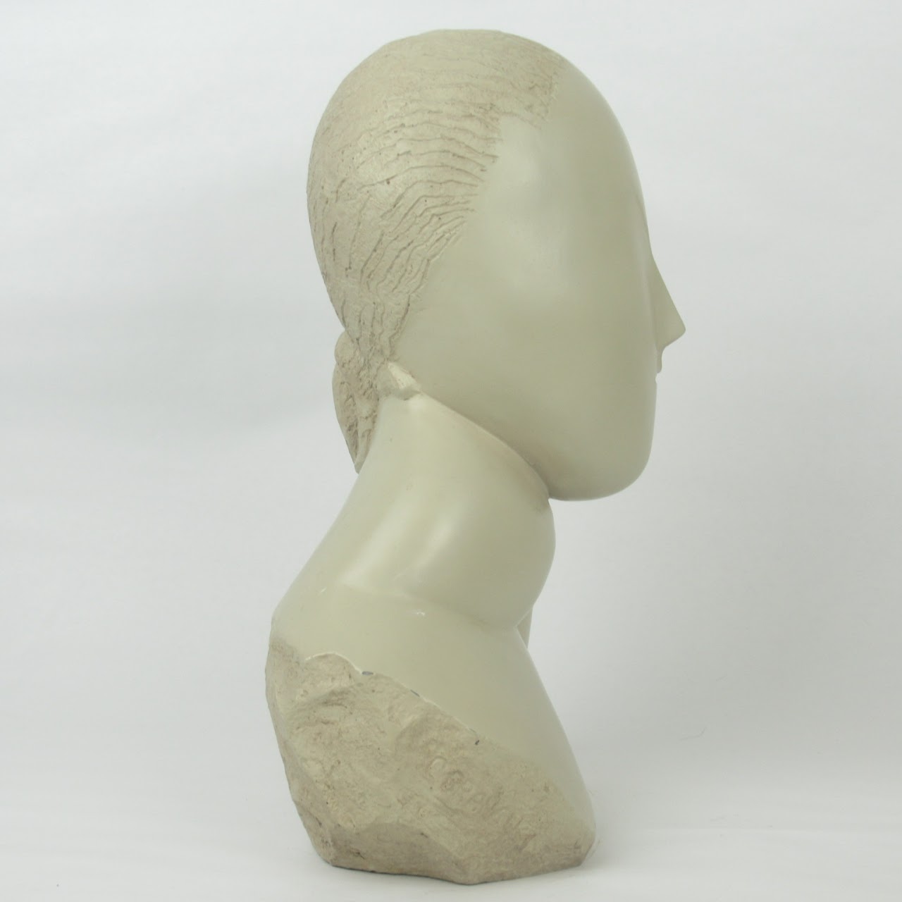 Signed Plaster Resin Bust