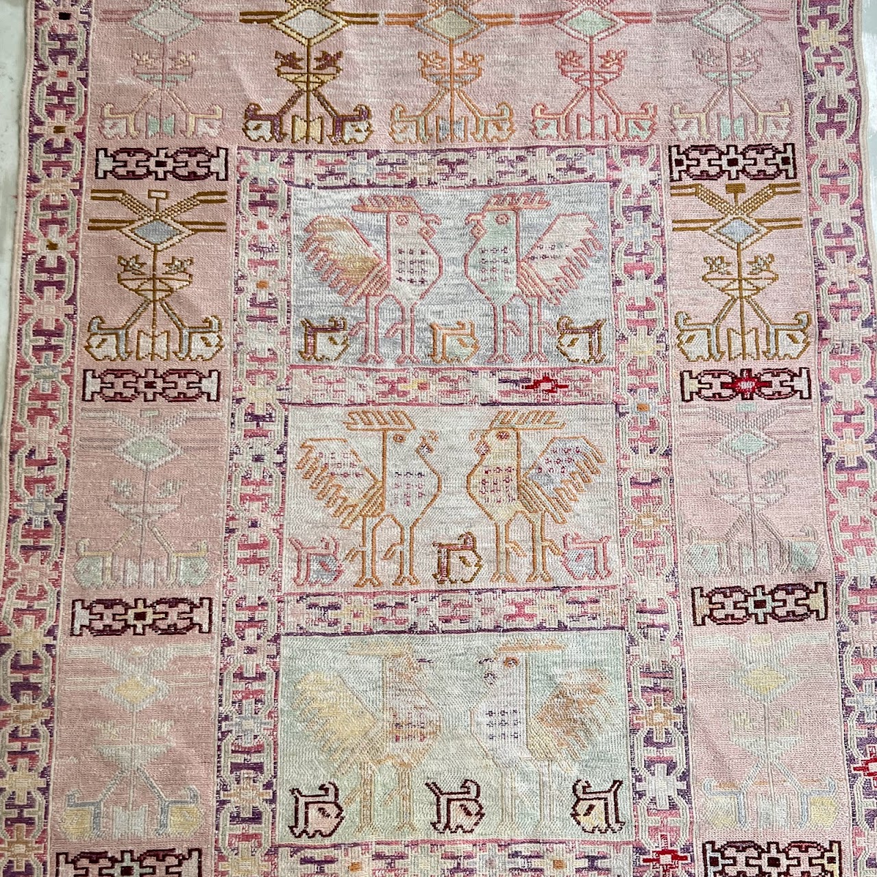 Soumak Silk Area Rug #1