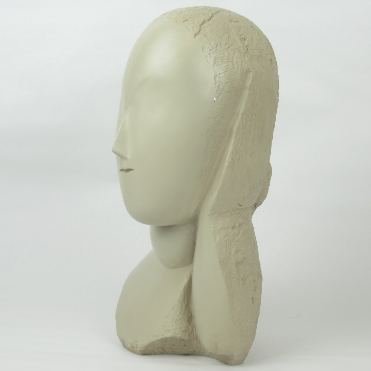 Signed Plaster Resin Bust