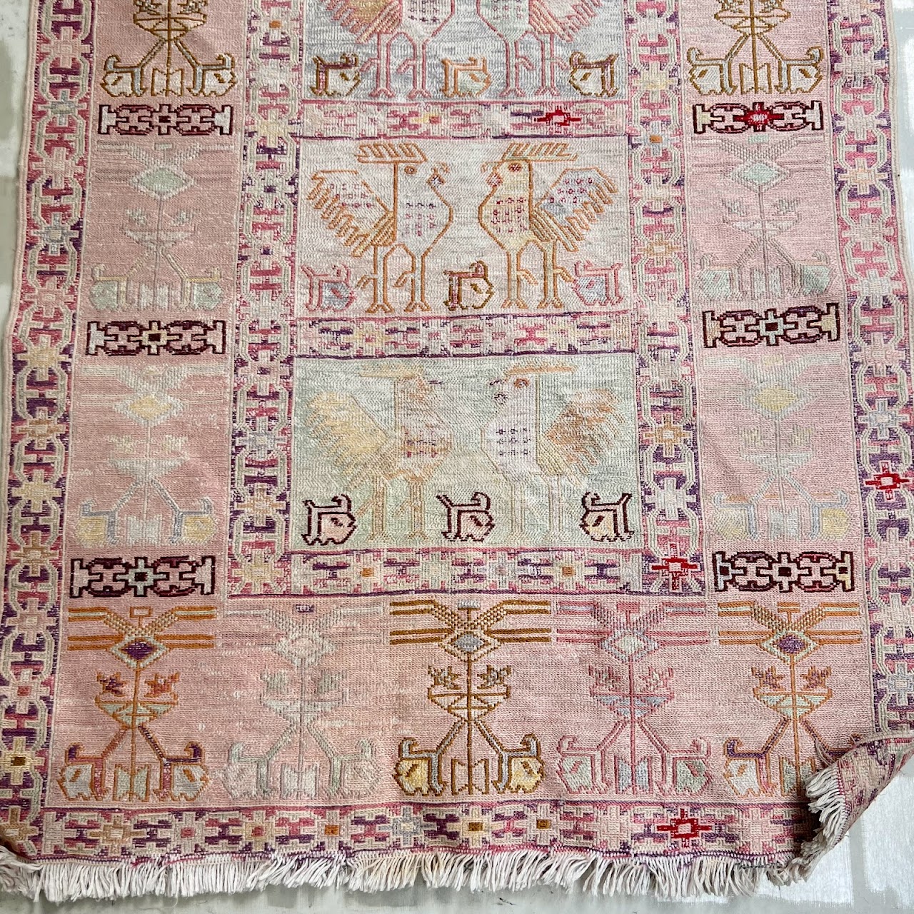 Soumak Silk Area Rug #1