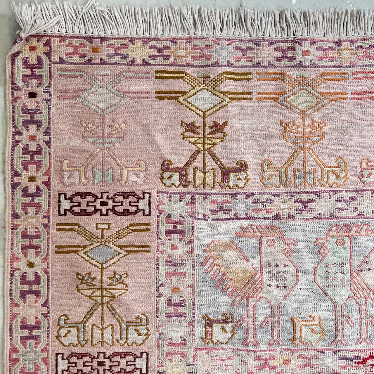 Soumak Silk Area Rug #1