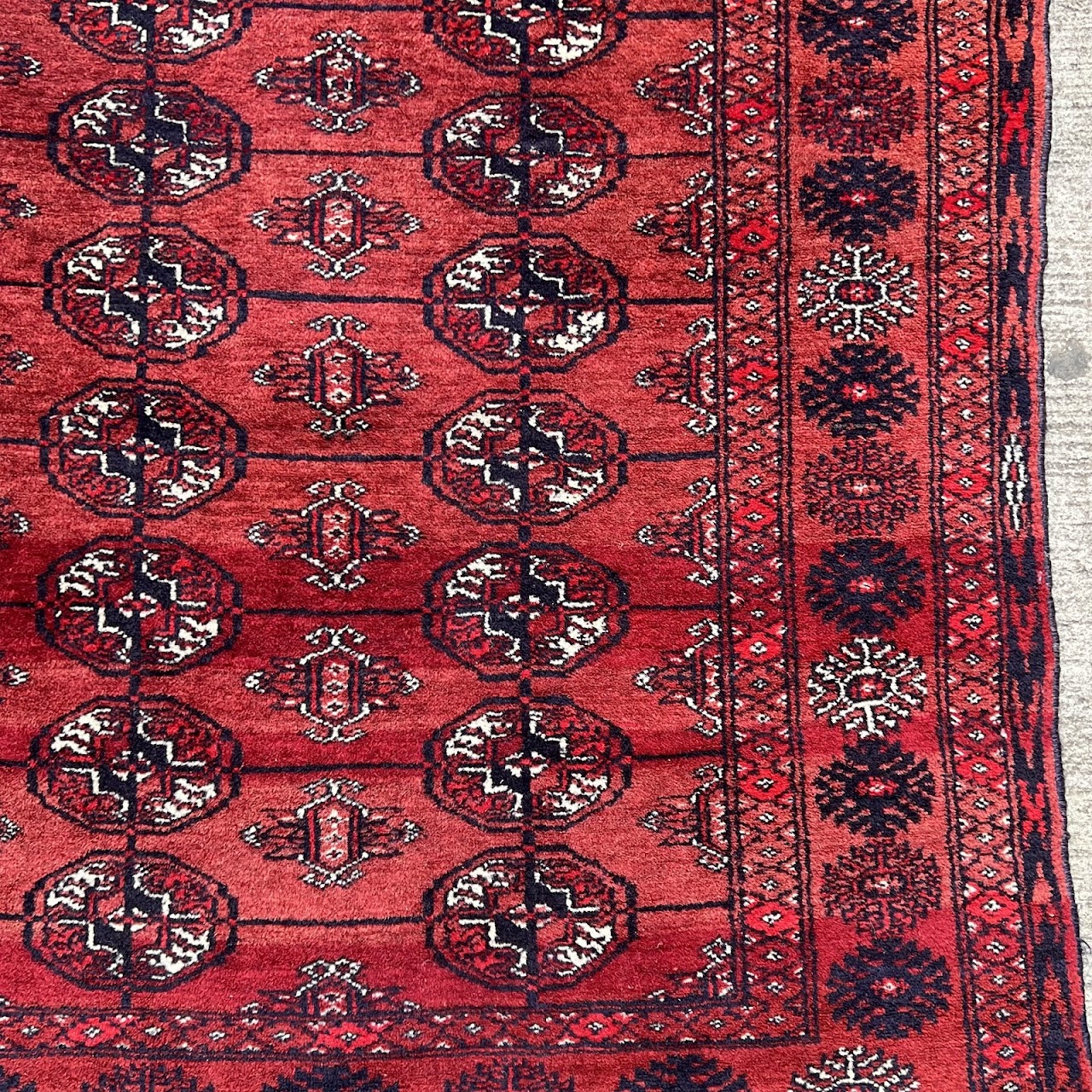 Bokhara Wool Medallion Prayer Rug