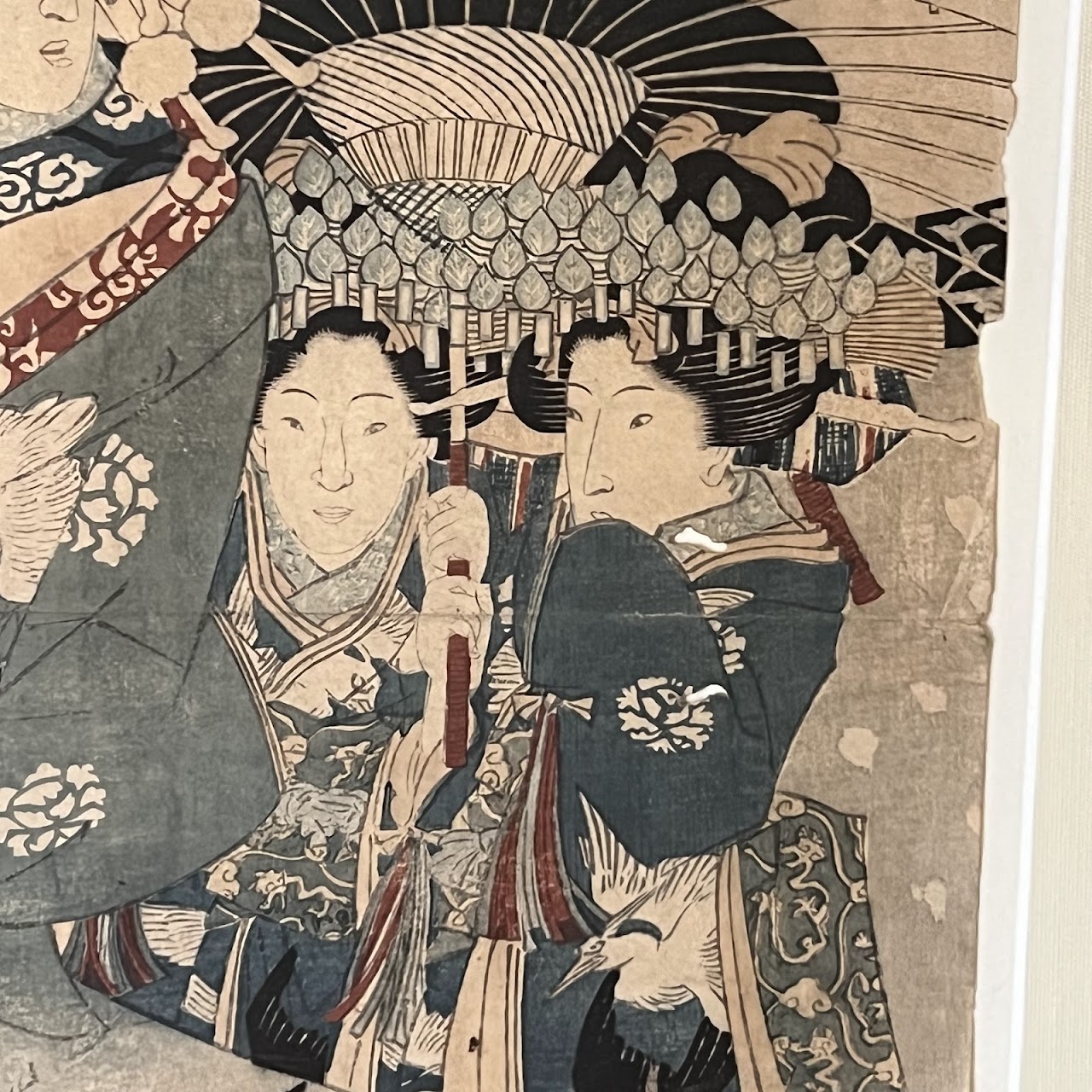 Utagawa Kunisada 'The Courtesan Masuharu of the Matsubaya House' Ukiyo-e Woodblock Print