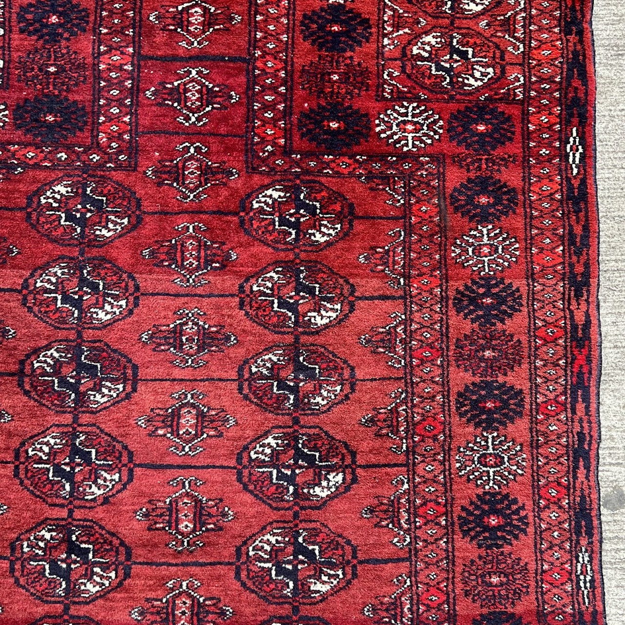 Bokhara Wool Medallion Prayer Rug