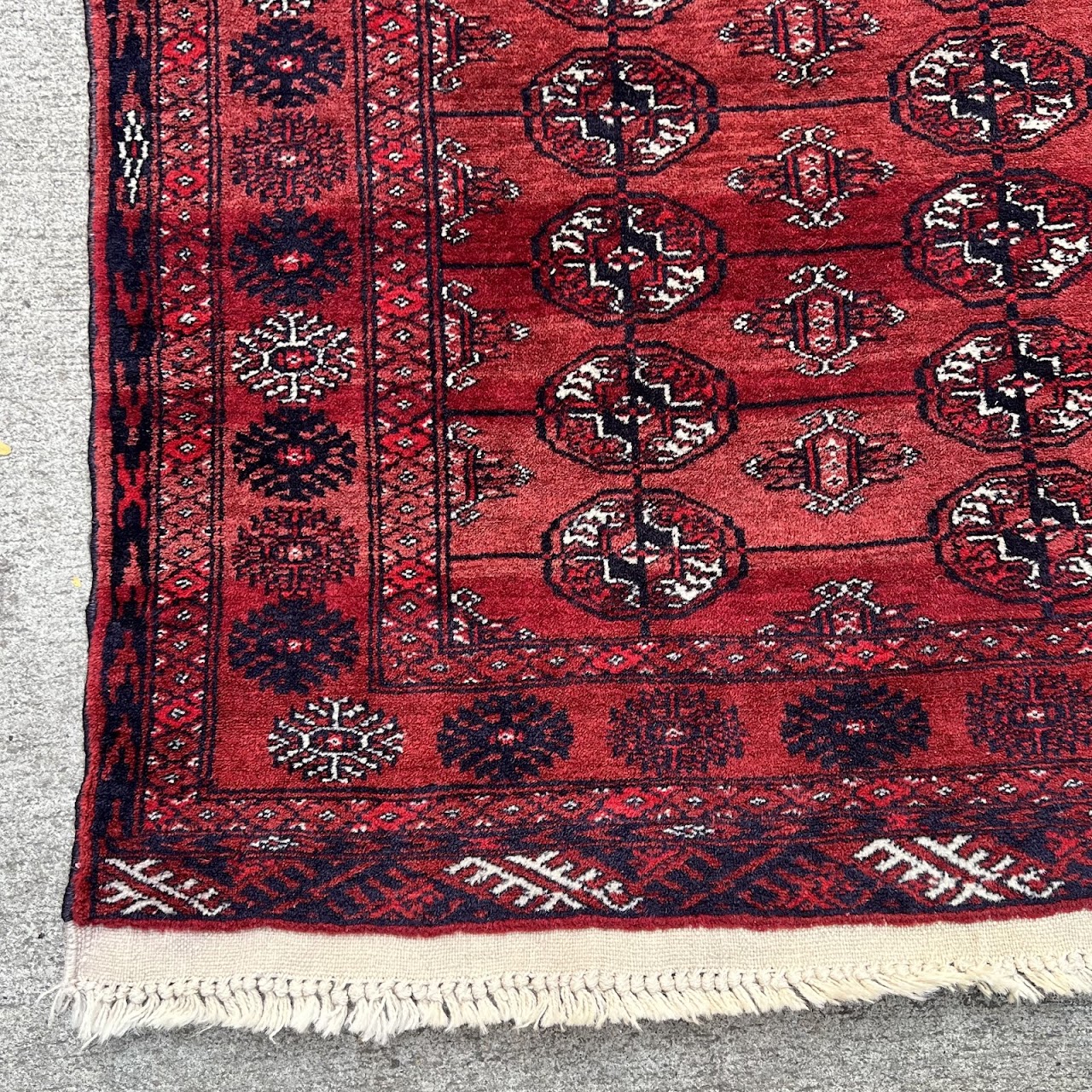 Bokhara Wool Medallion Prayer Rug