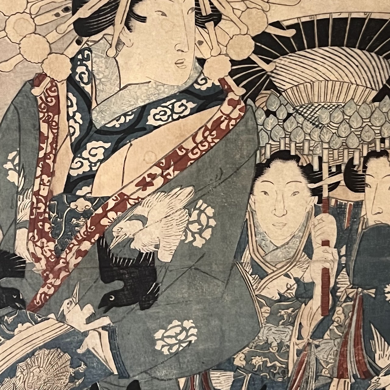 Utagawa Kunisada 'The Courtesan Masuharu of the Matsubaya House' Ukiyo-e Woodblock Print