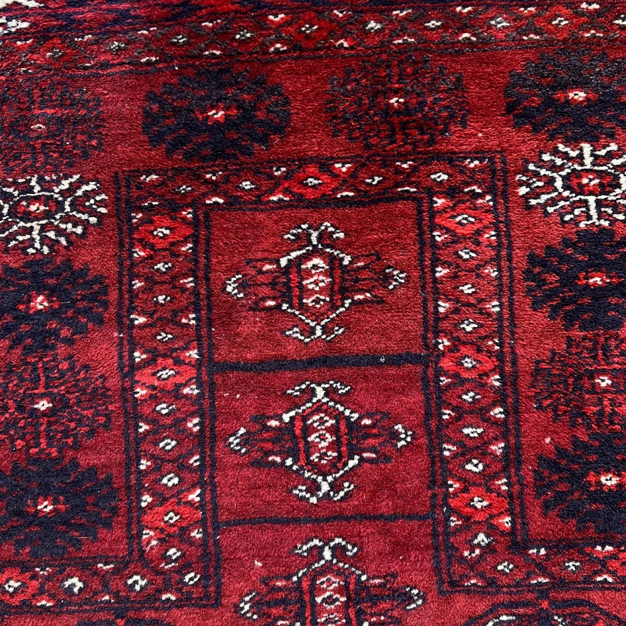 Bokhara Wool Medallion Prayer Rug