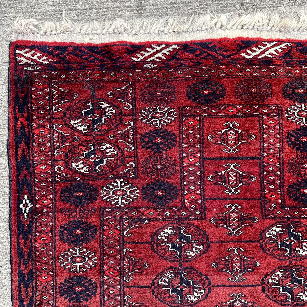 Bokhara Wool Medallion Prayer Rug