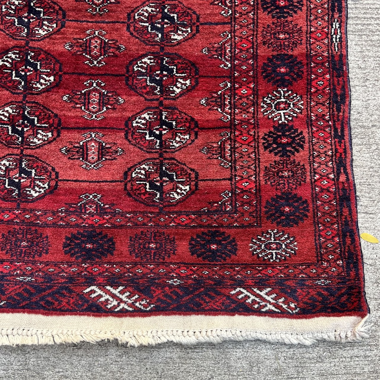 Bokhara Wool Medallion Prayer Rug