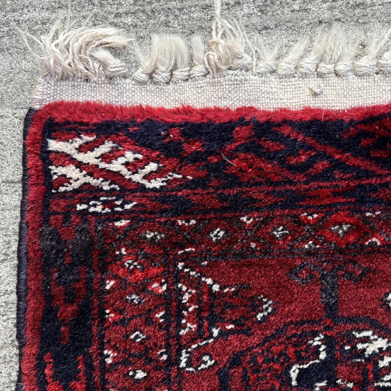 Bokhara Wool Medallion Prayer Rug