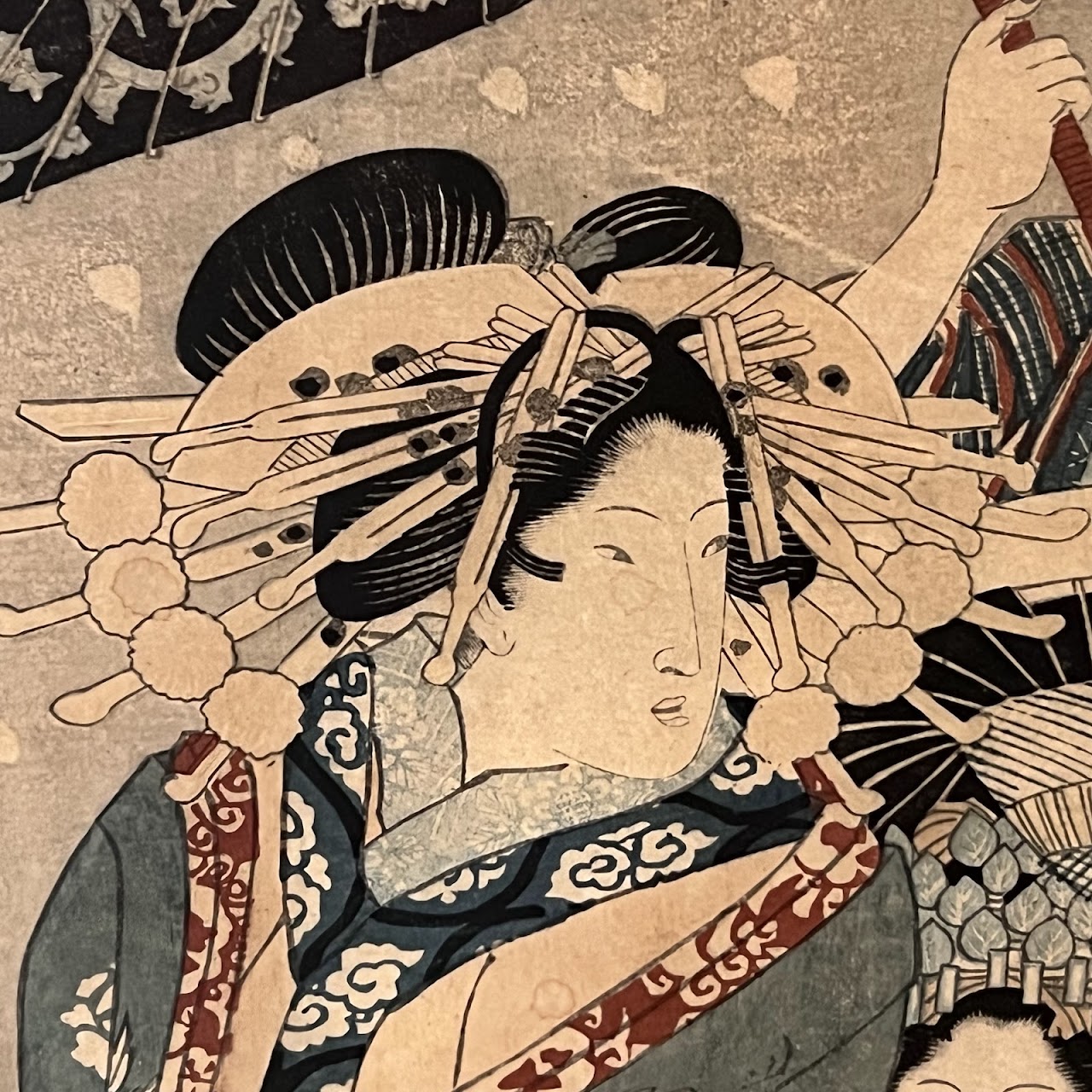 Utagawa Kunisada 'The Courtesan Masuharu of the Matsubaya House' Ukiyo-e Woodblock Print