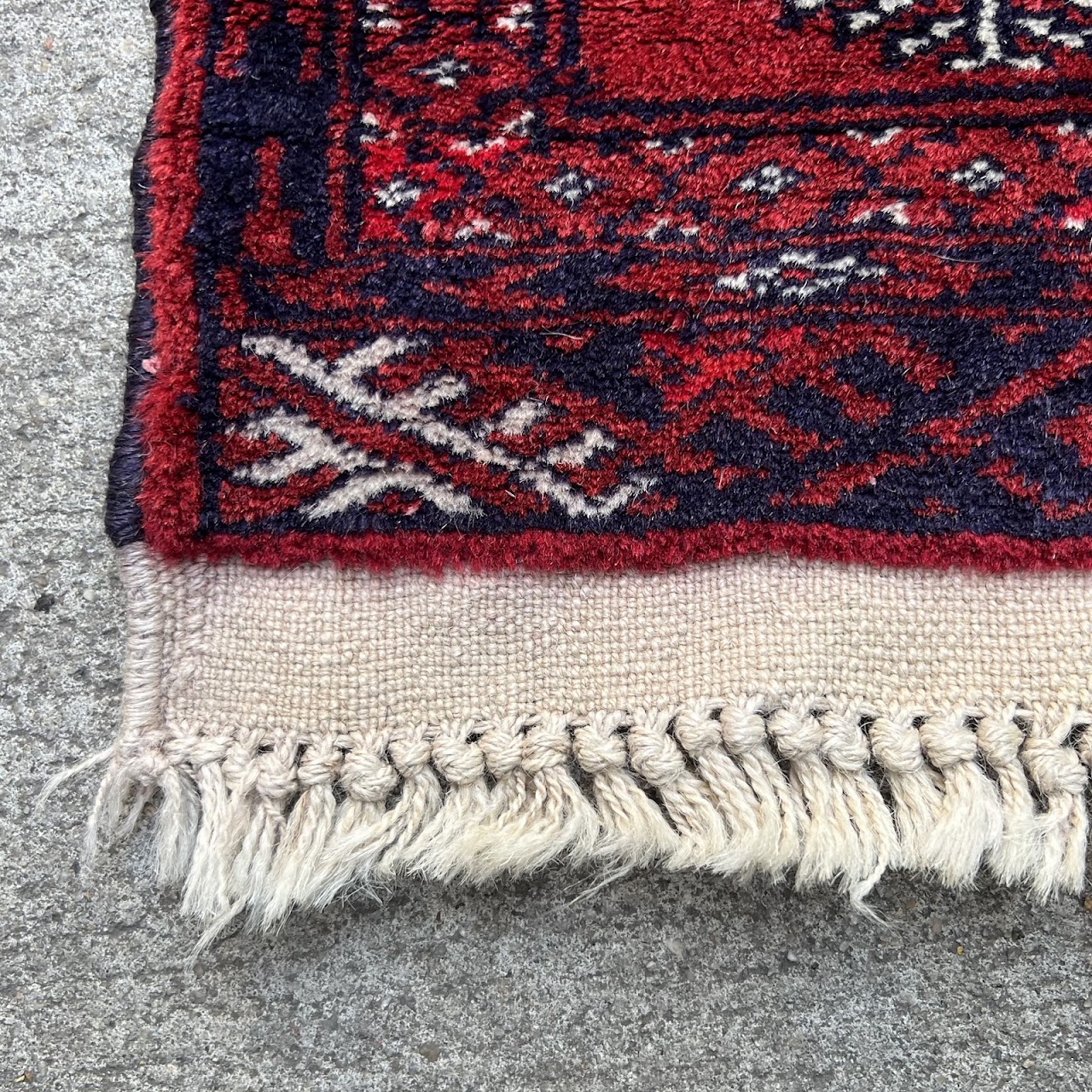 Bokhara Wool Medallion Prayer Rug