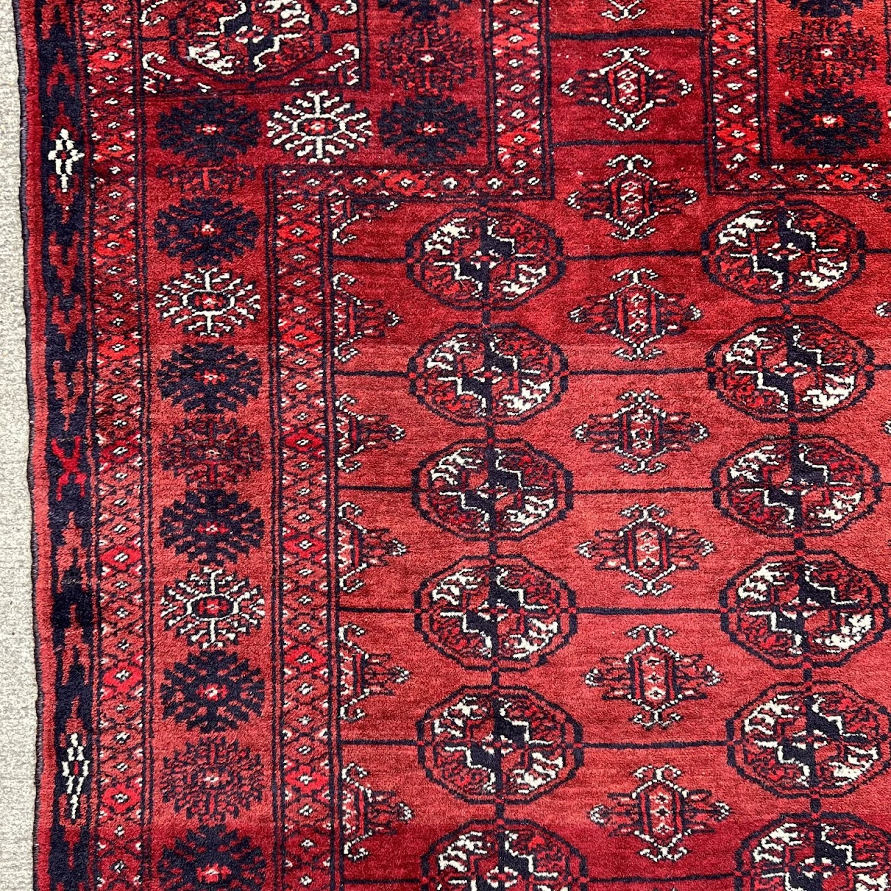 Bokhara Wool Medallion Prayer Rug