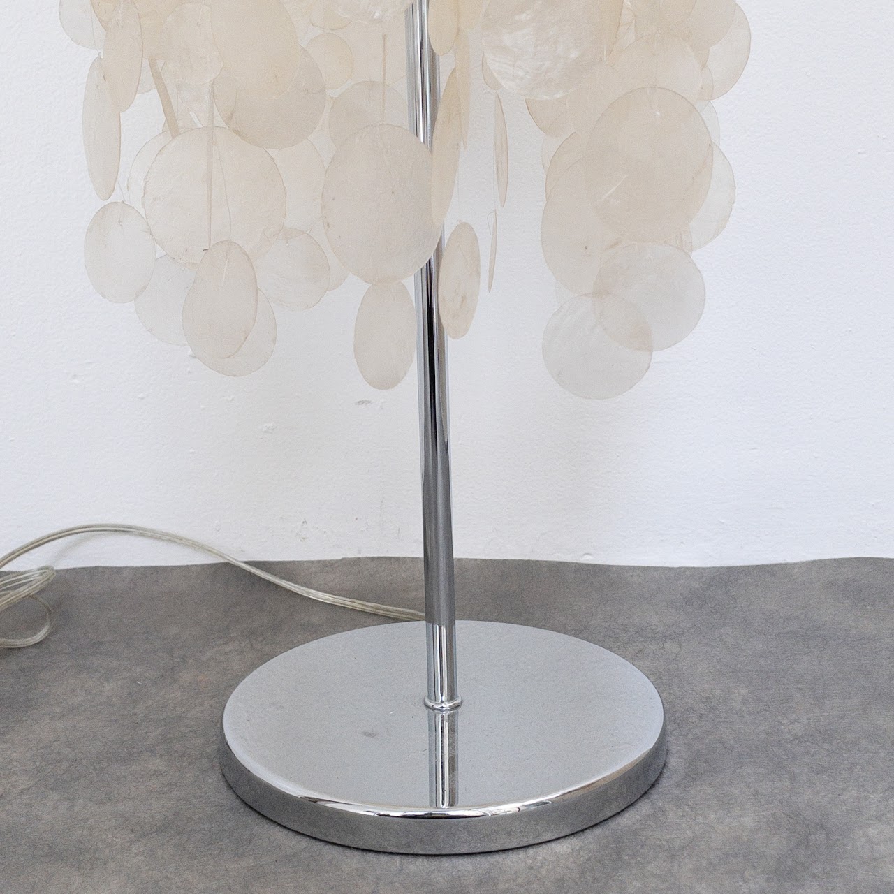 Panton Style Capiz Table Lamp