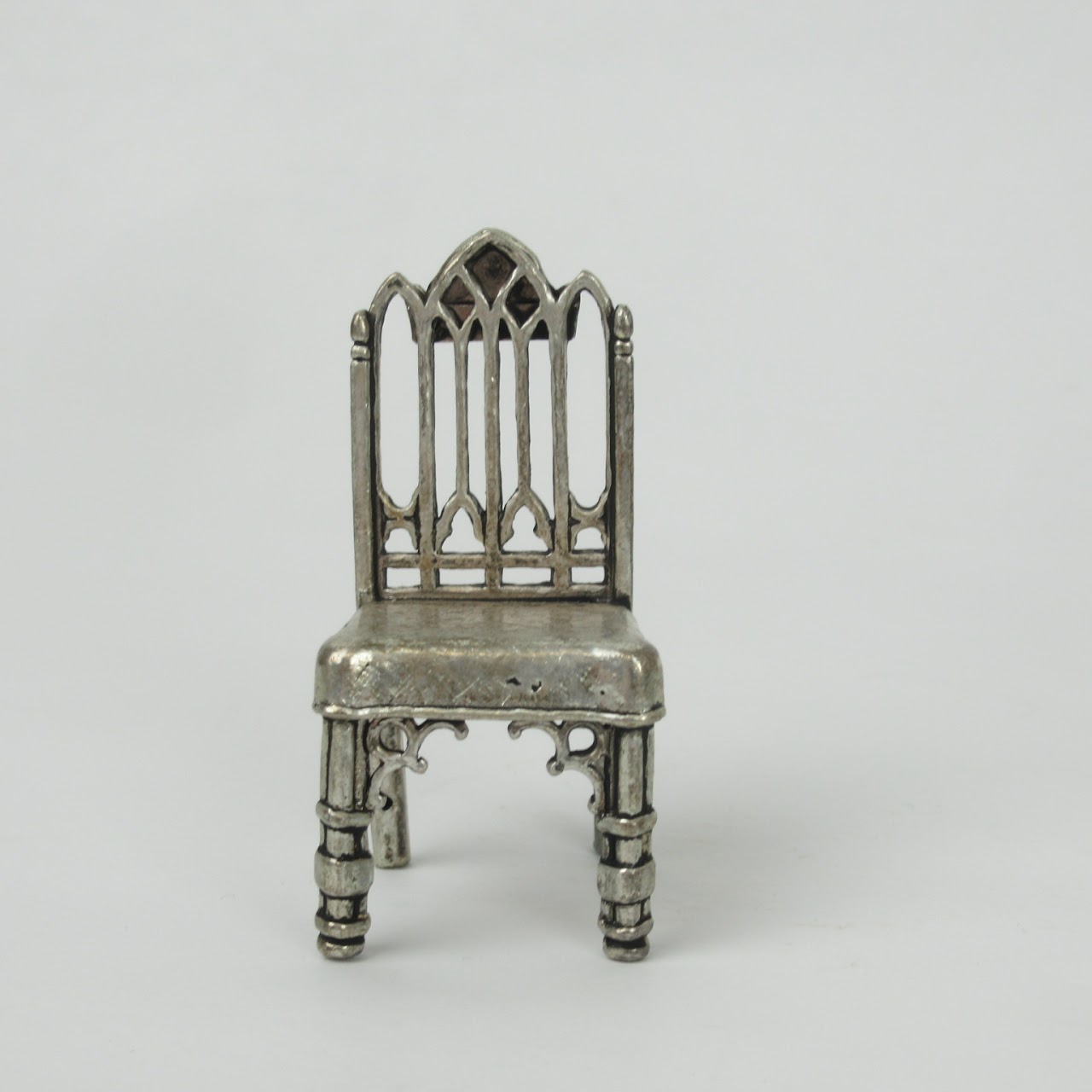 Pewter Place Card Holder 10-Piece Chair Set