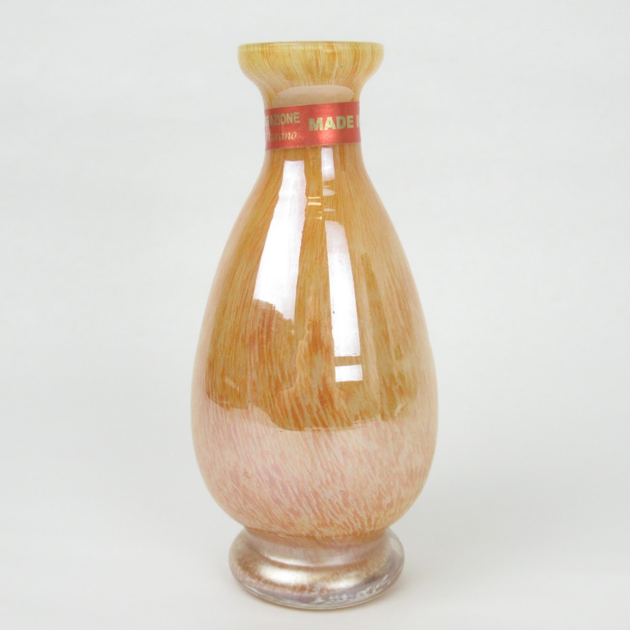 Lavorazione Murano Small Art Glass Vase