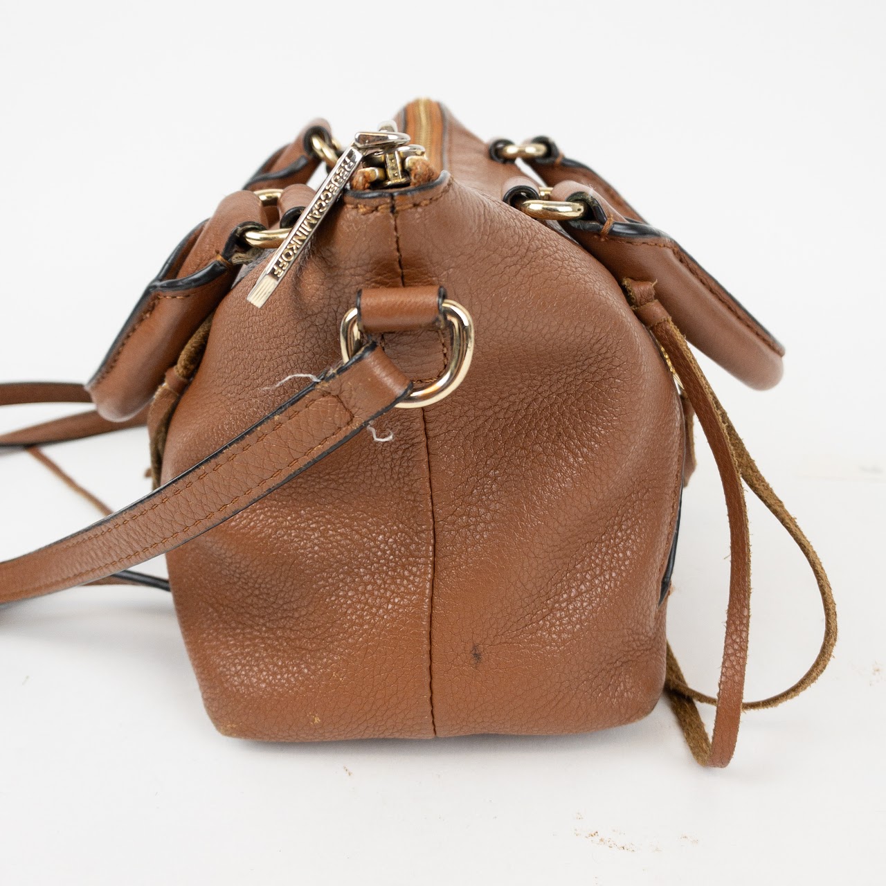 Rebecca Minkoff Leather Zipper Accent Handbag