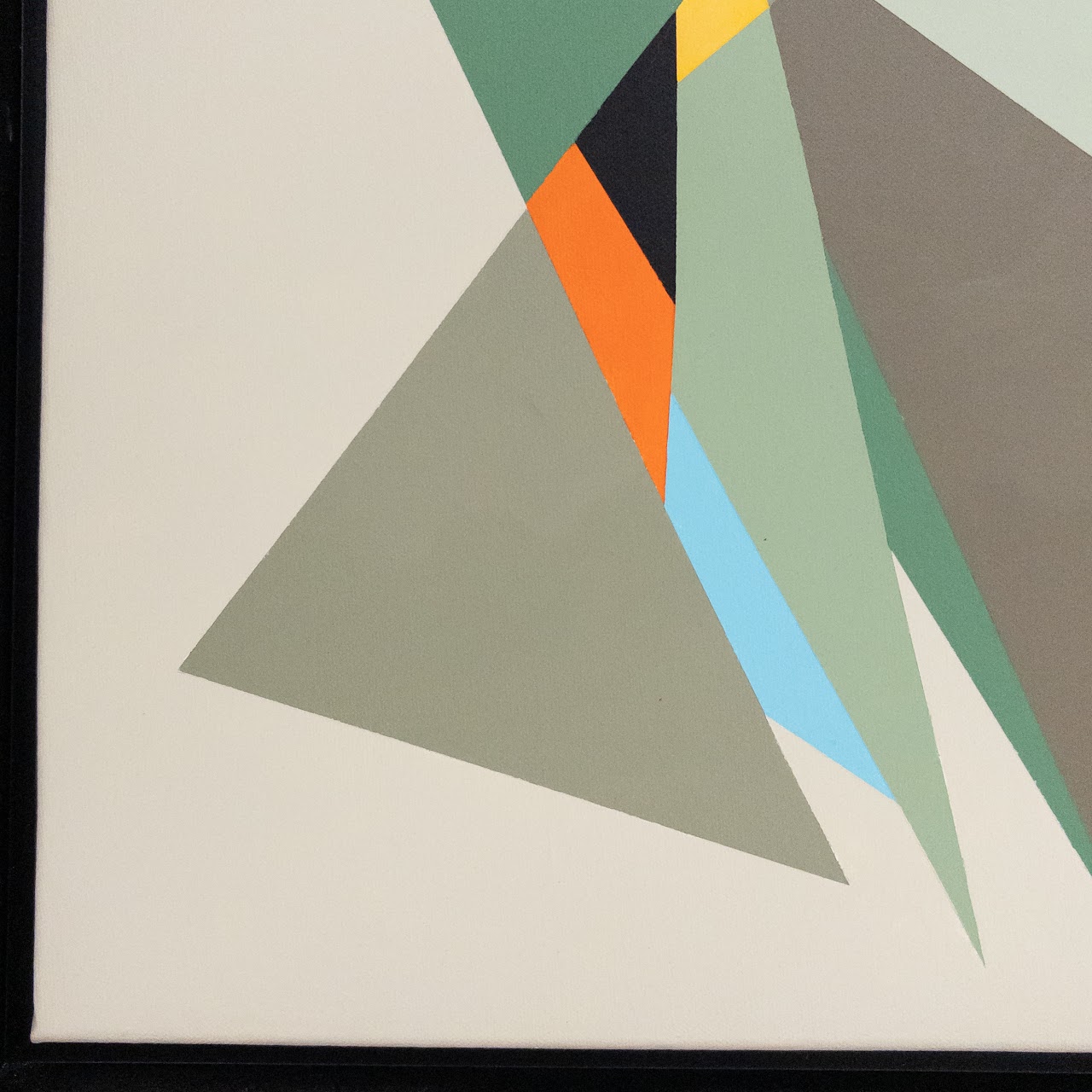 Kate Dougherty 'Geometric #4' Signed Hard Edge Painting