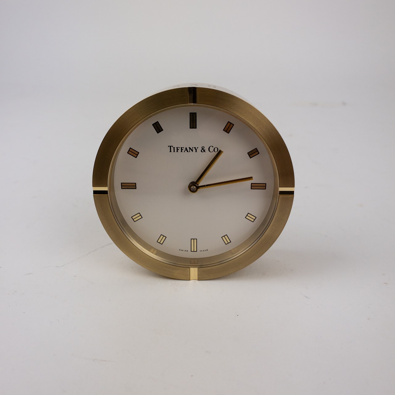 Tiffany & Co. Brass Desk Clock