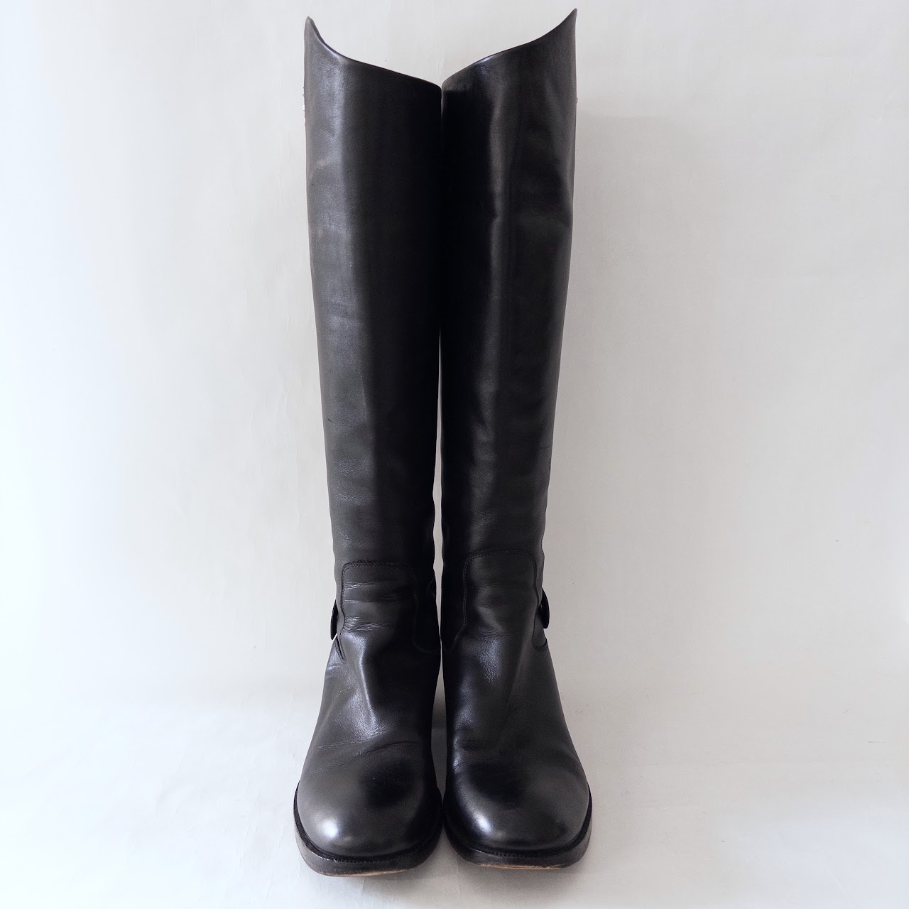 Salvatore Ferragamo Knee-High Riding Style Boots