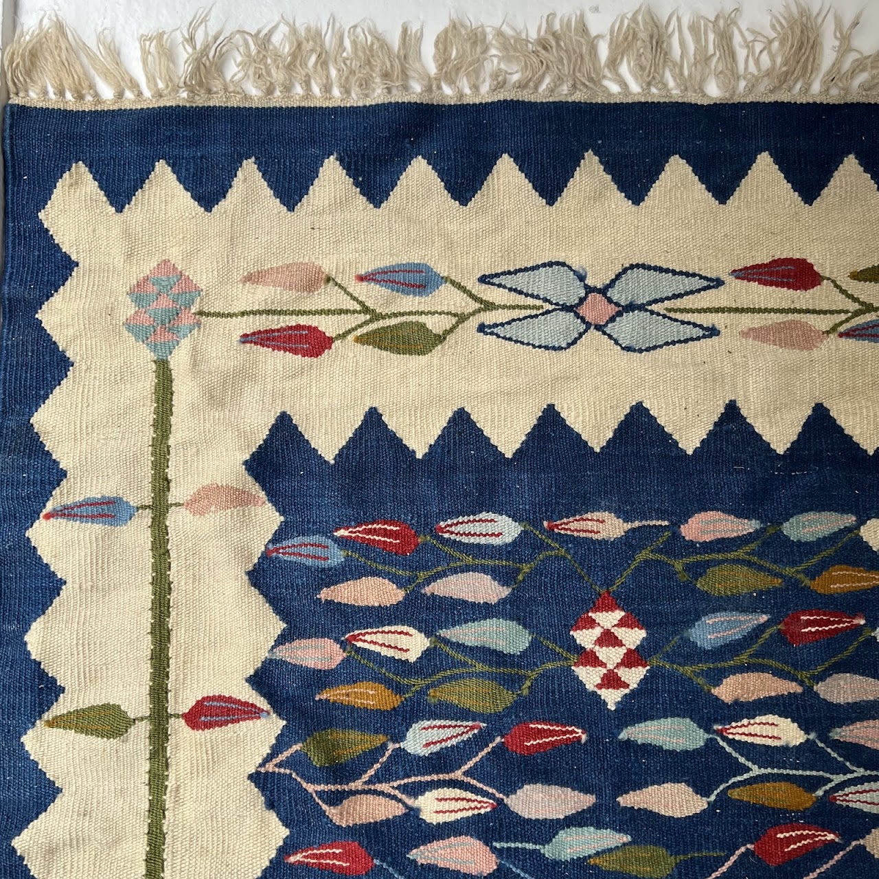 Turkish Kilim Wool Area Rug