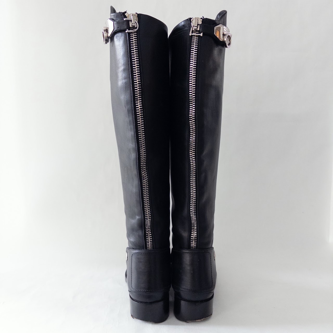 Salvatore Ferragamo Knee-High Riding Style Boots