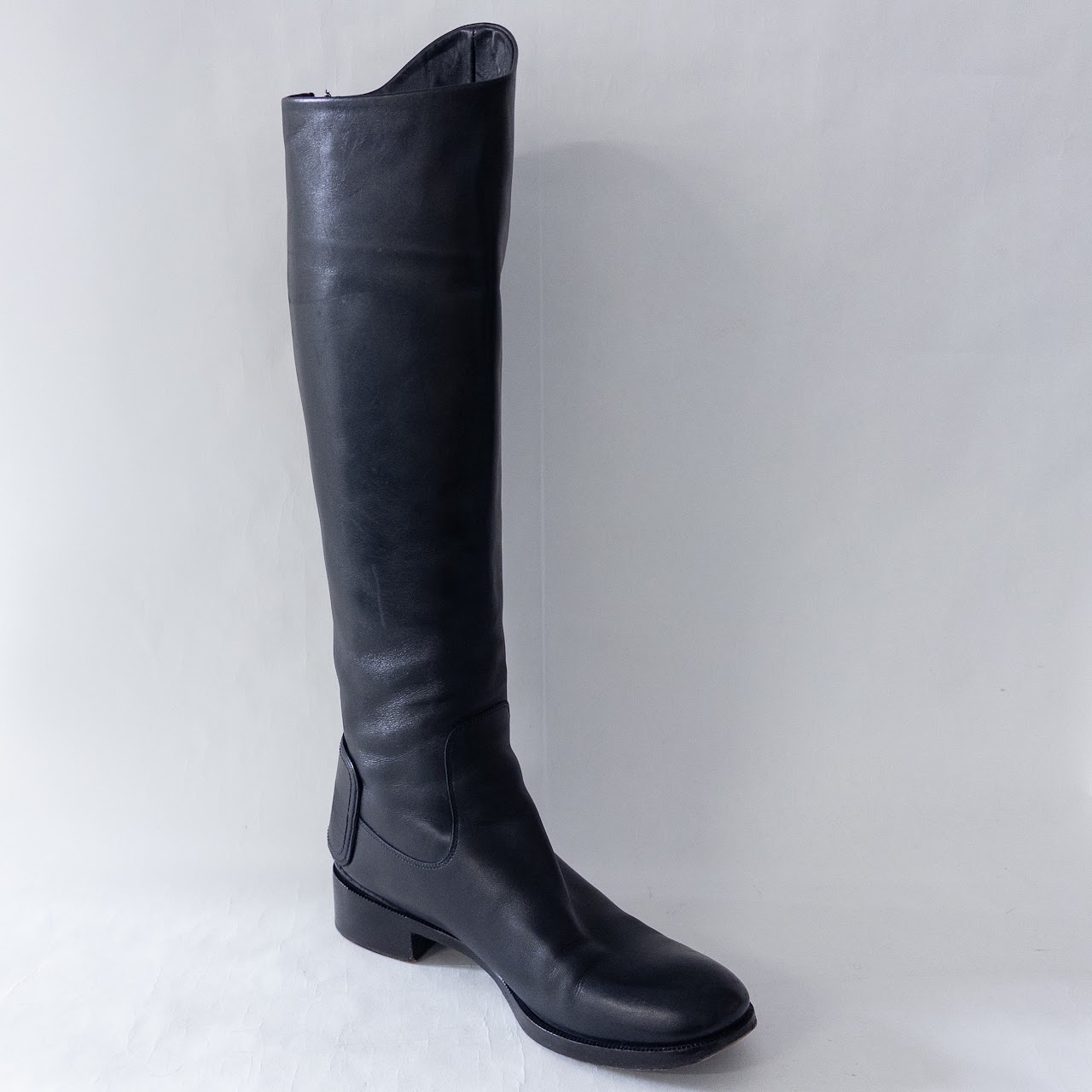 Salvatore Ferragamo Knee-High Riding Style Boots