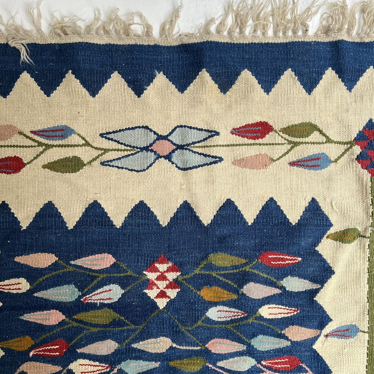 Turkish Kilim Wool Area Rug