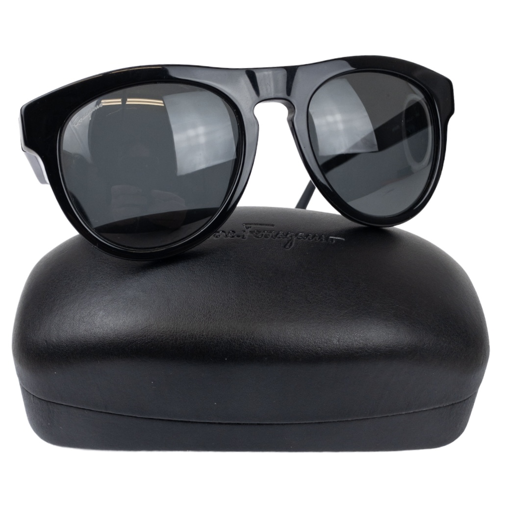 Salvatore Ferragamo Black Sunglasses