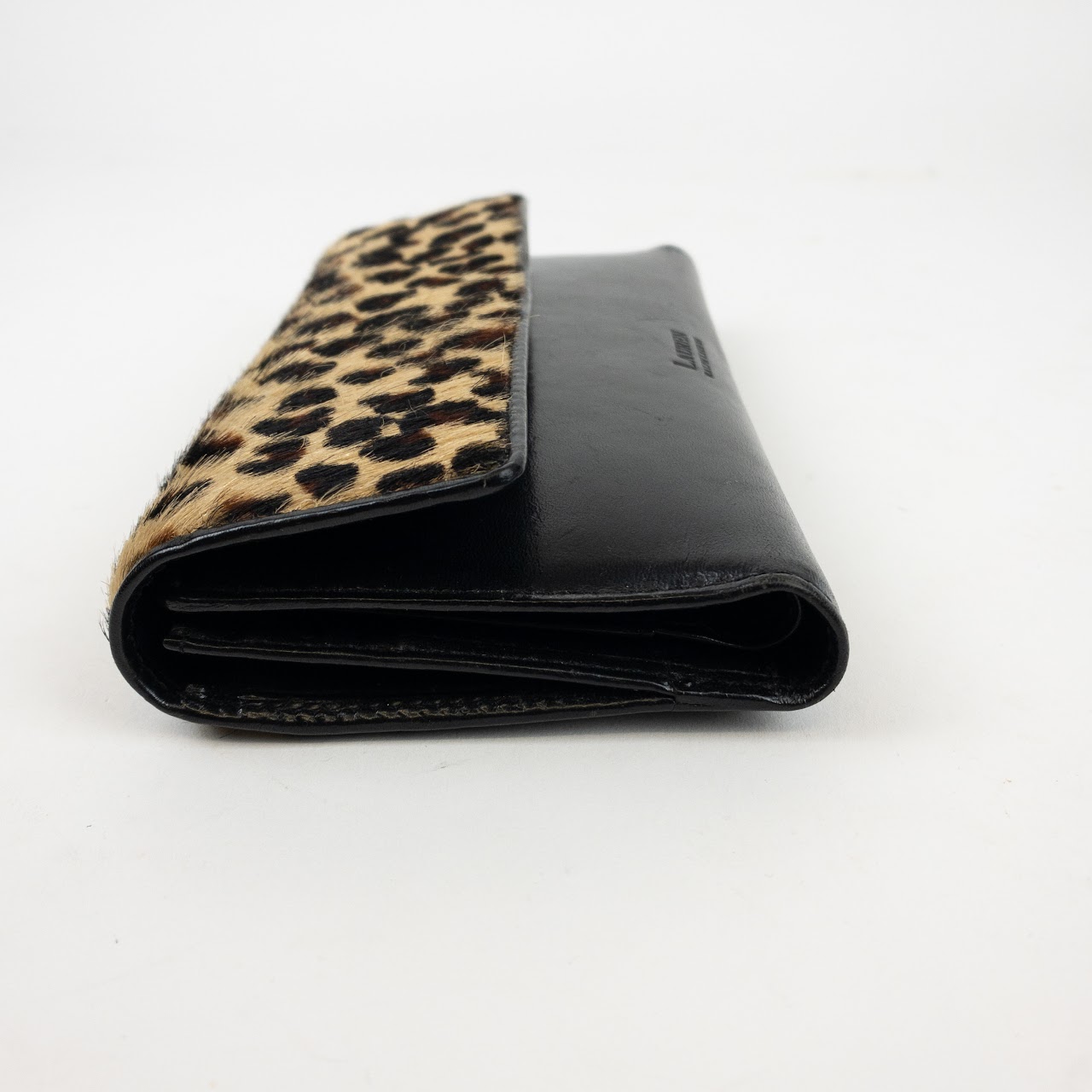 Lauren by Ralph Lauren Leopard Pony Hair and Leather Wallet