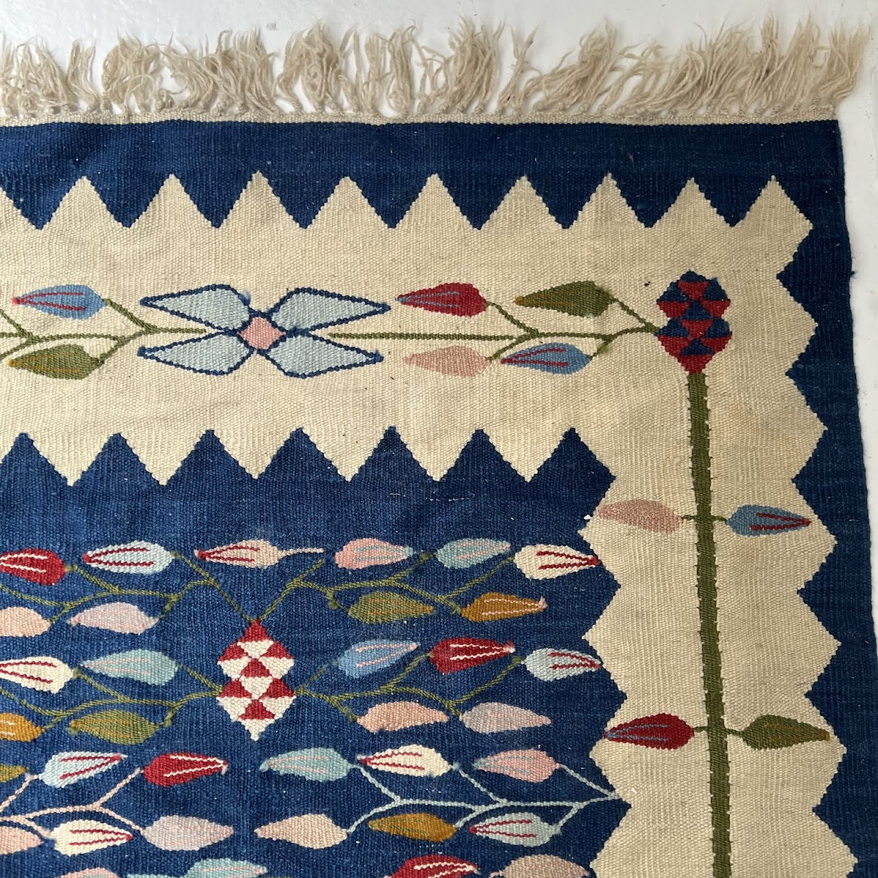 Turkish Kilim Wool Area Rug