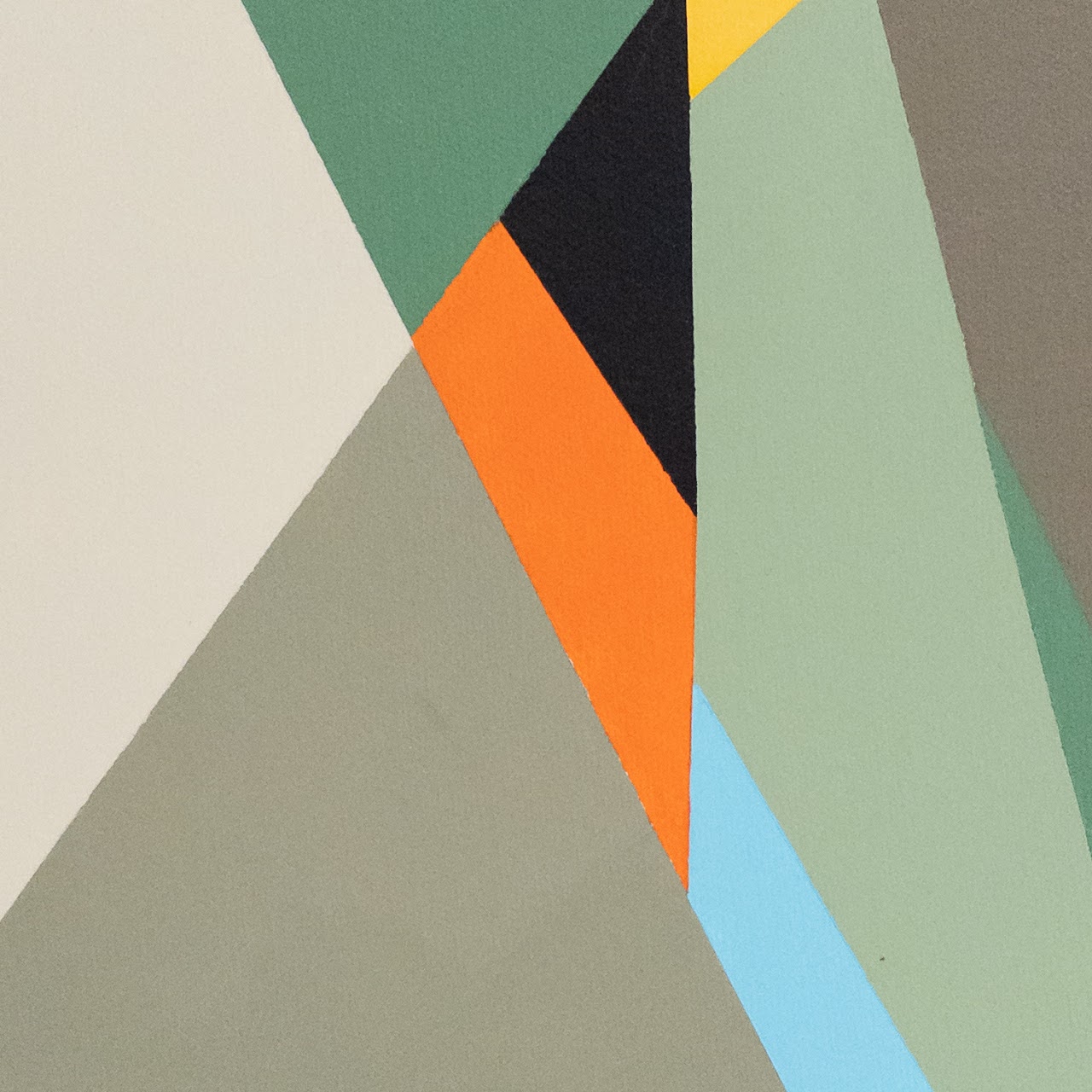 Kate Dougherty 'Geometric #4' Signed Hard Edge Painting