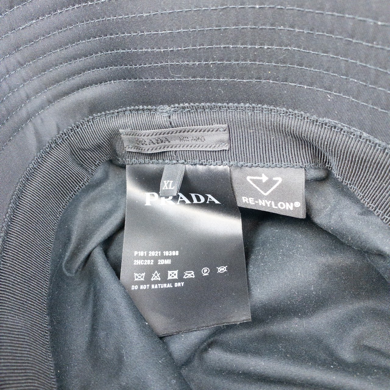 Prada Re-Nylon Black Bucket Hat