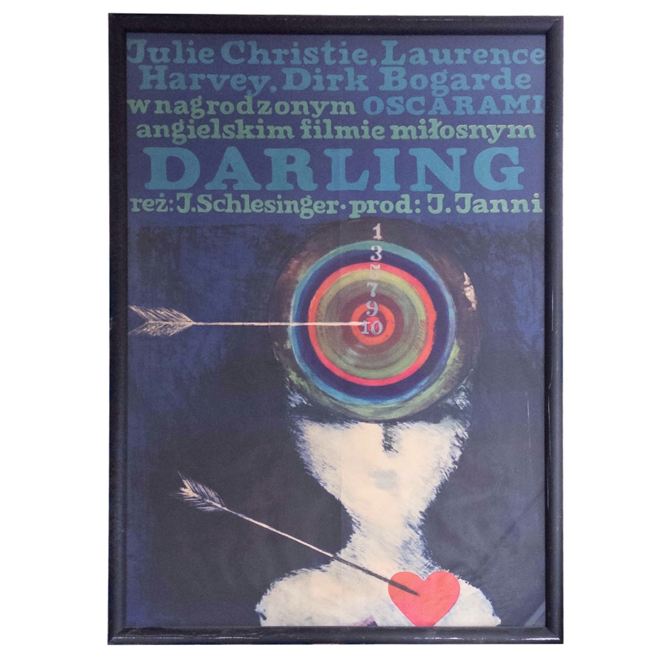 Liliana Baczewska: 'Darling' 1960s Polish Offset Lithograph Movie Poster