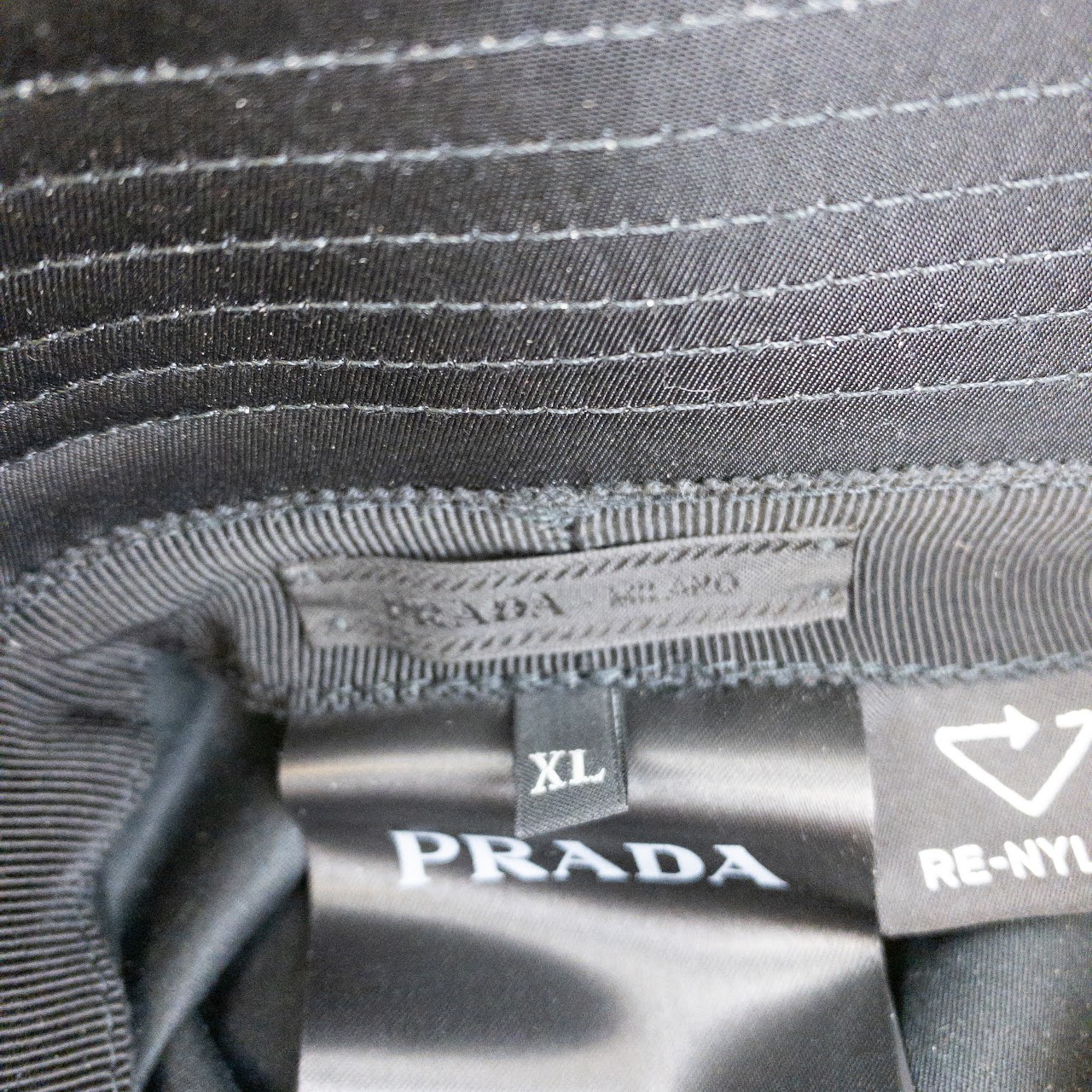 Prada Re-Nylon Black Bucket Hat