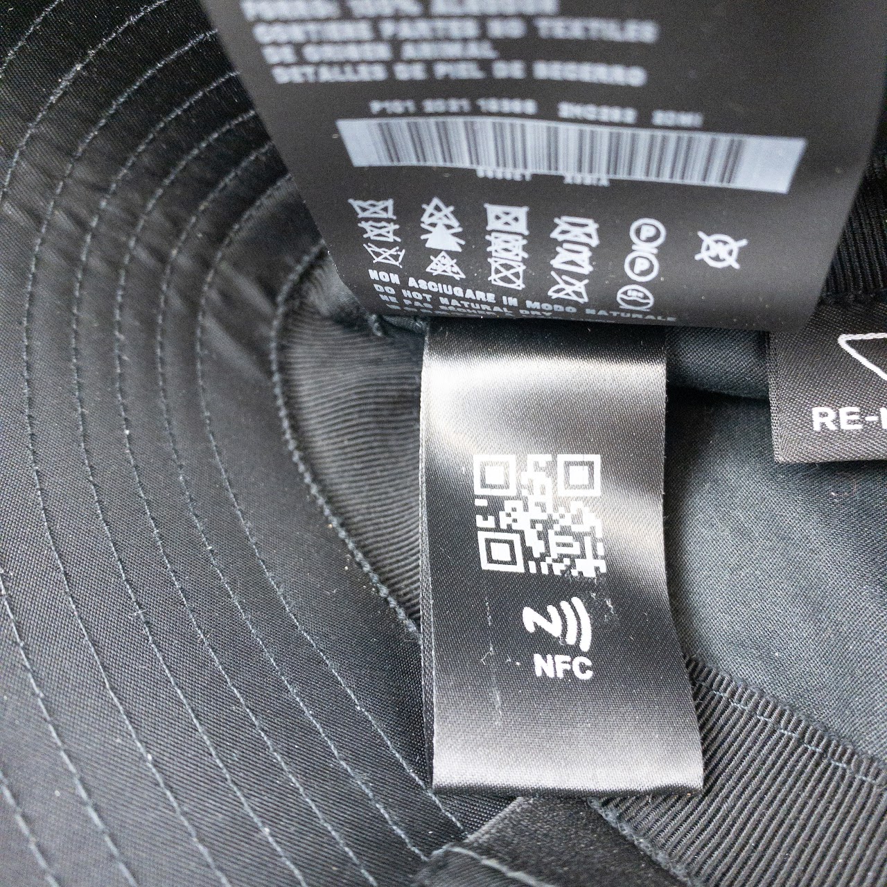 Prada Re-Nylon Black Bucket Hat