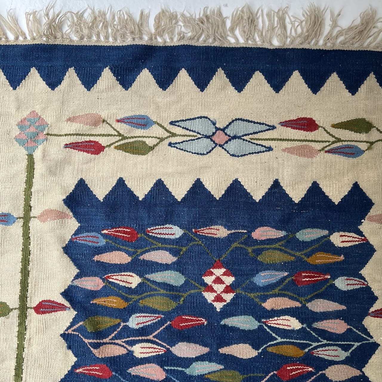 Turkish Kilim Wool Area Rug