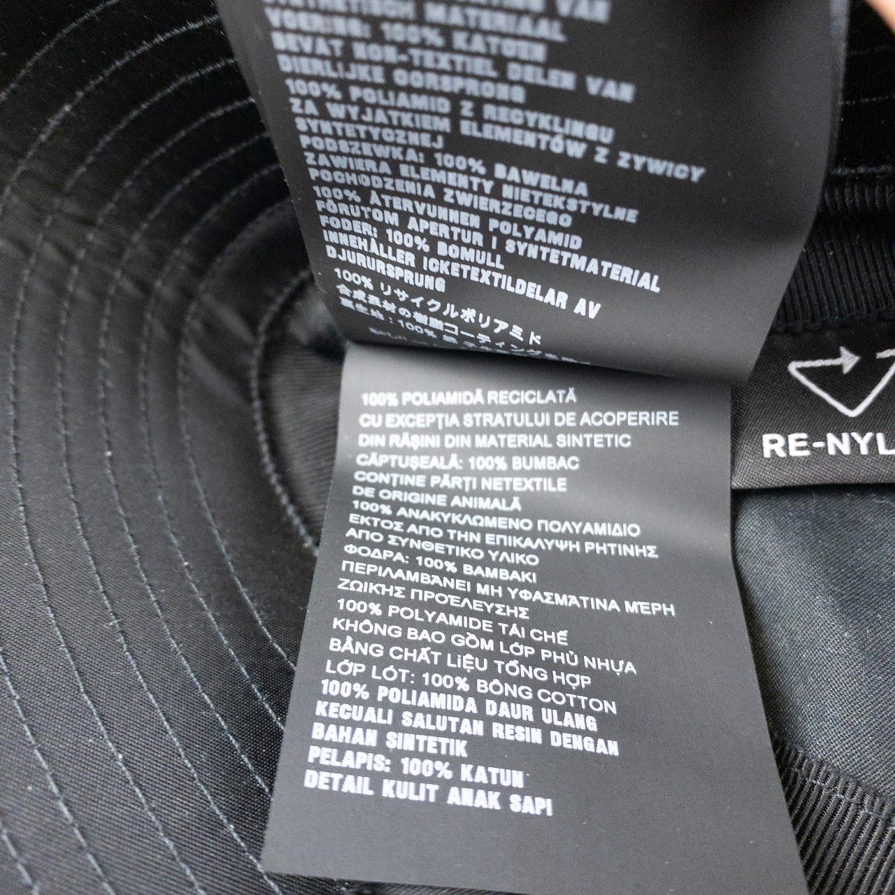 Prada Re-Nylon Black Bucket Hat