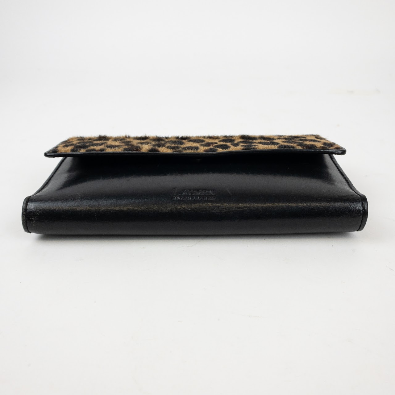 Lauren by Ralph Lauren Leopard Pony Hair and Leather Wallet