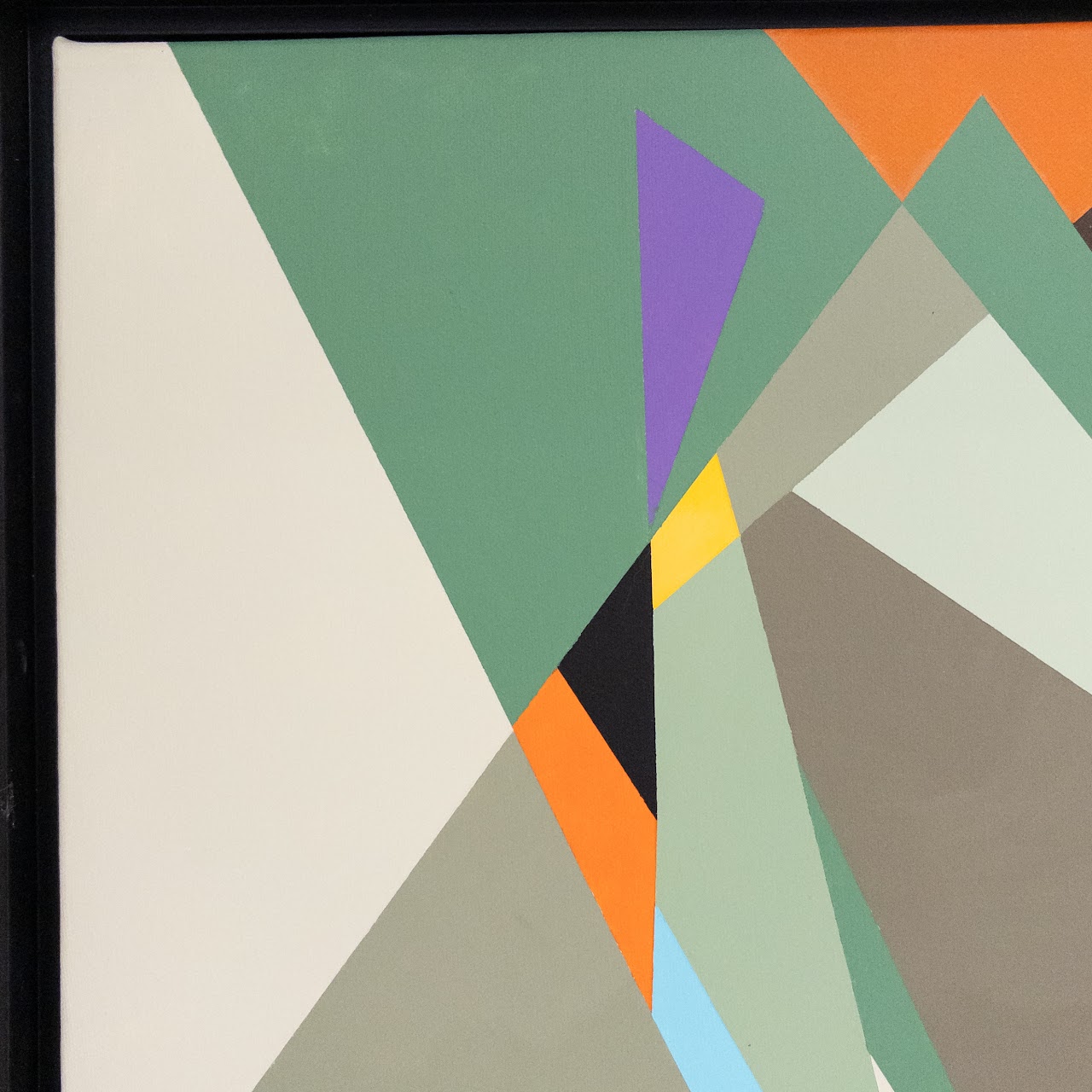 Kate Dougherty 'Geometric #4' Signed Hard Edge Painting