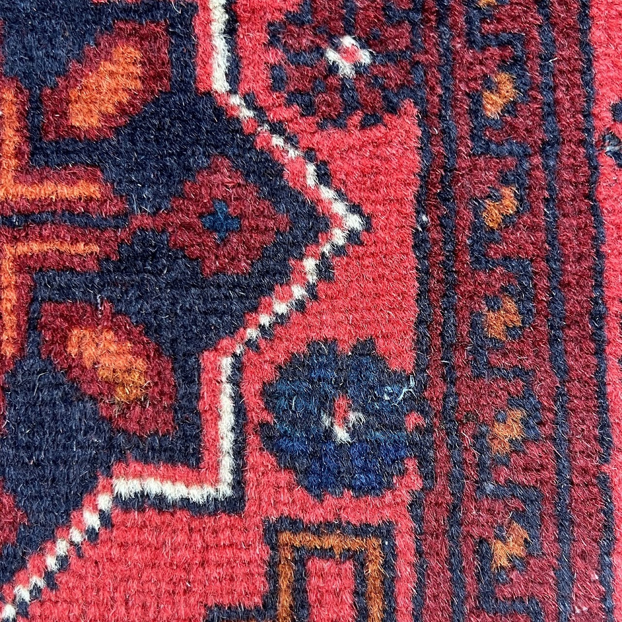 Afghan Wool Medallion Narrow Runner