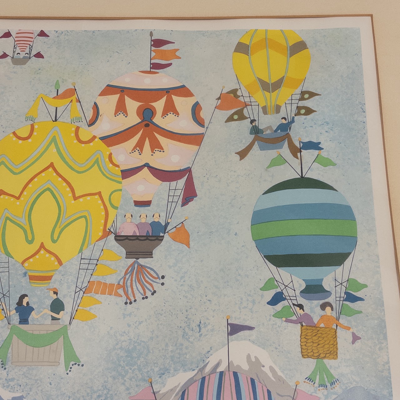 Jack Hofflander 'Rocky Mountain Balloons' Signed Lithograph, 1981