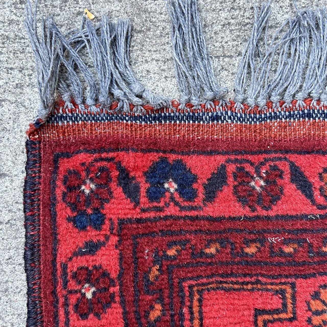 Afghan Wool Medallion Narrow Runner