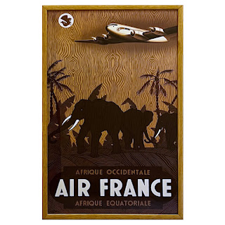 After Vincent Guerra Air France Reproduction Travel Poster