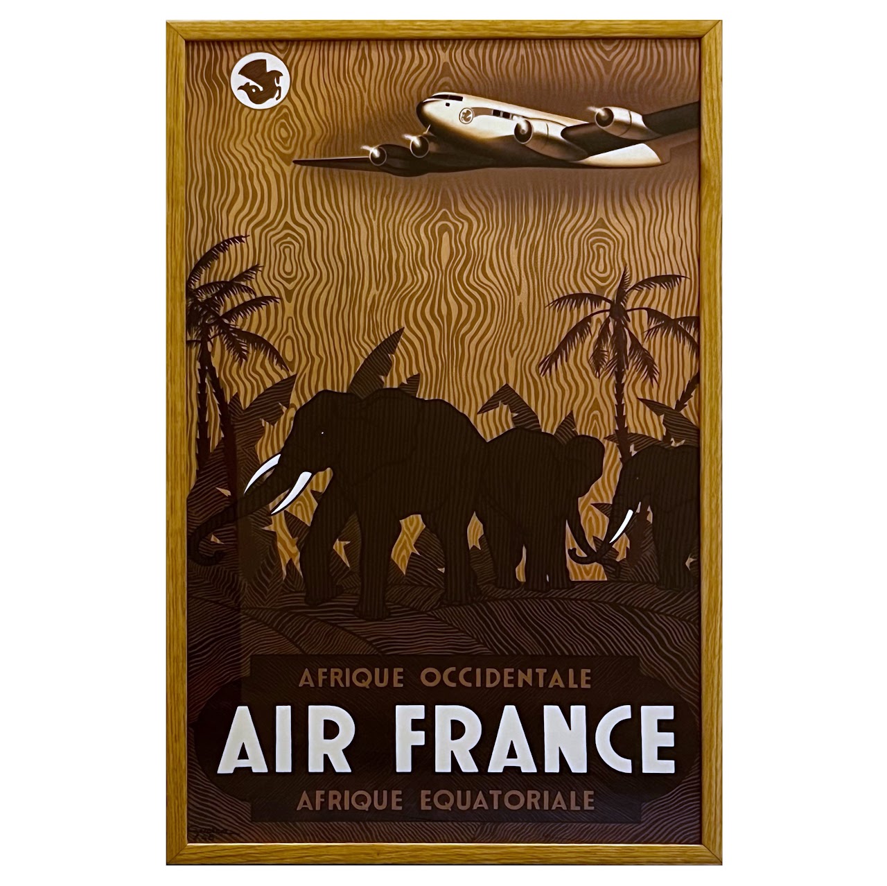 After Vincent Guerra Air France Reproduction Travel Poster