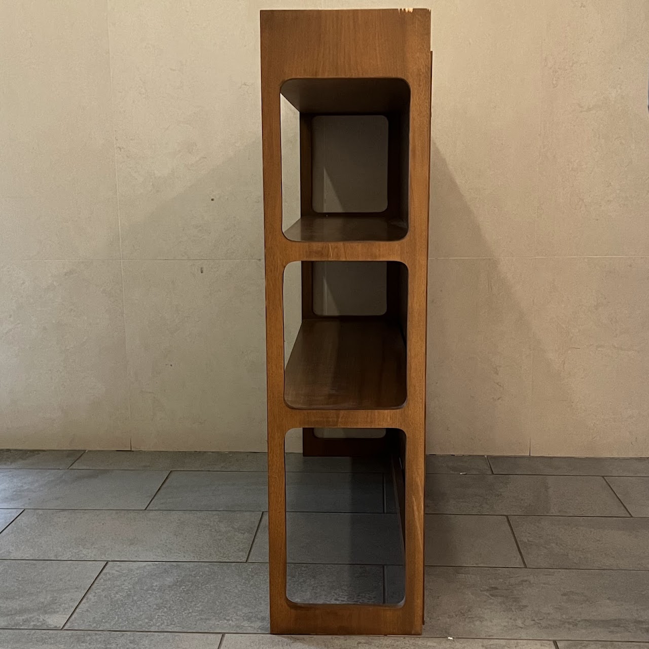 Mid-Century Modern Walnut Bookshelf