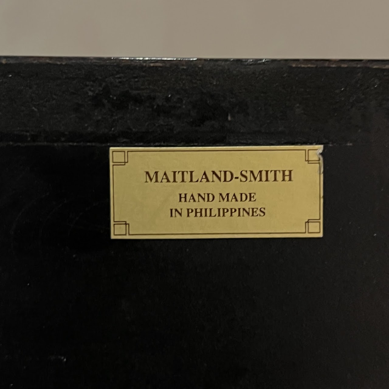 Maitland-Smith Georgian Style Leather Wrapped Small Chest of Drawers