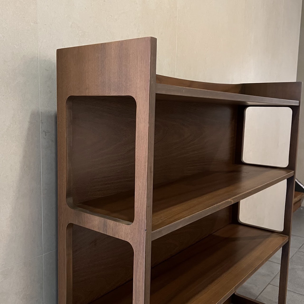 Mid-Century Modern Walnut Bookshelf