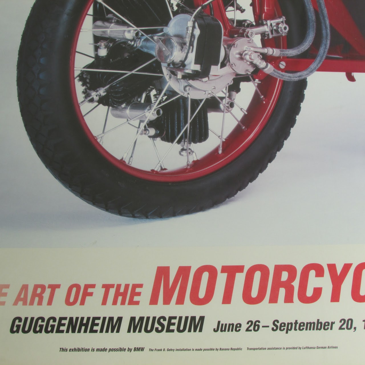 Guggenheim 'Art of the Motorcycle' 1998 Exhibit Poster