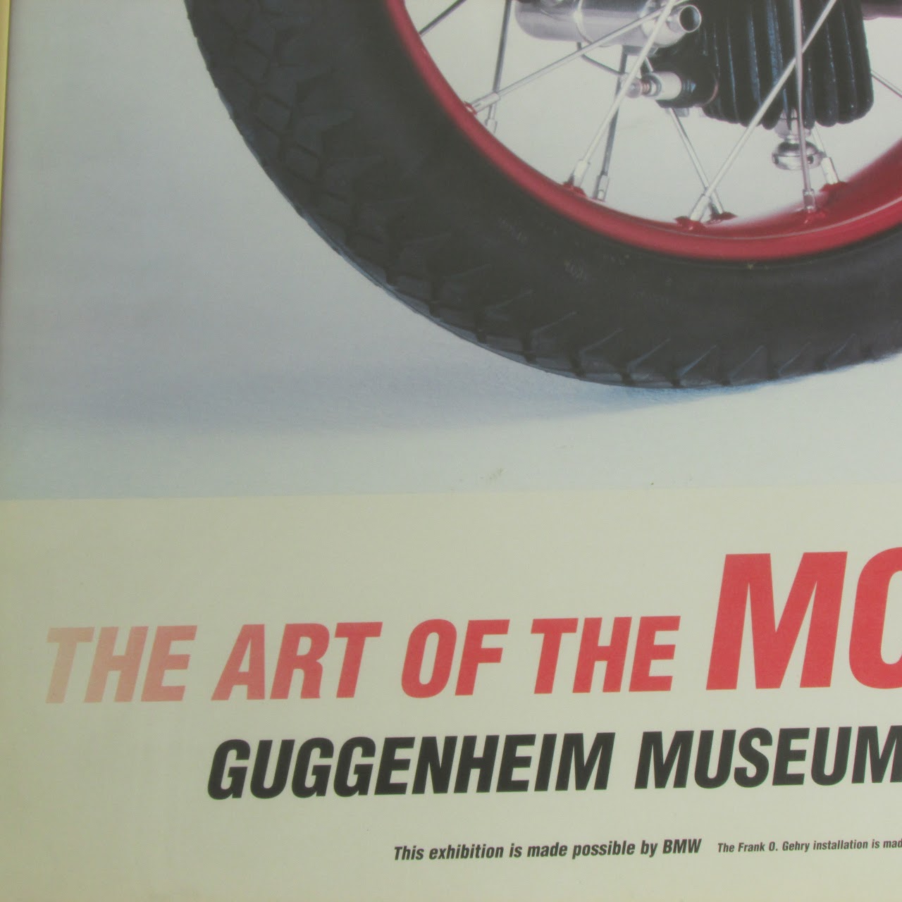 Guggenheim 'Art of the Motorcycle' 1998 Exhibit Poster